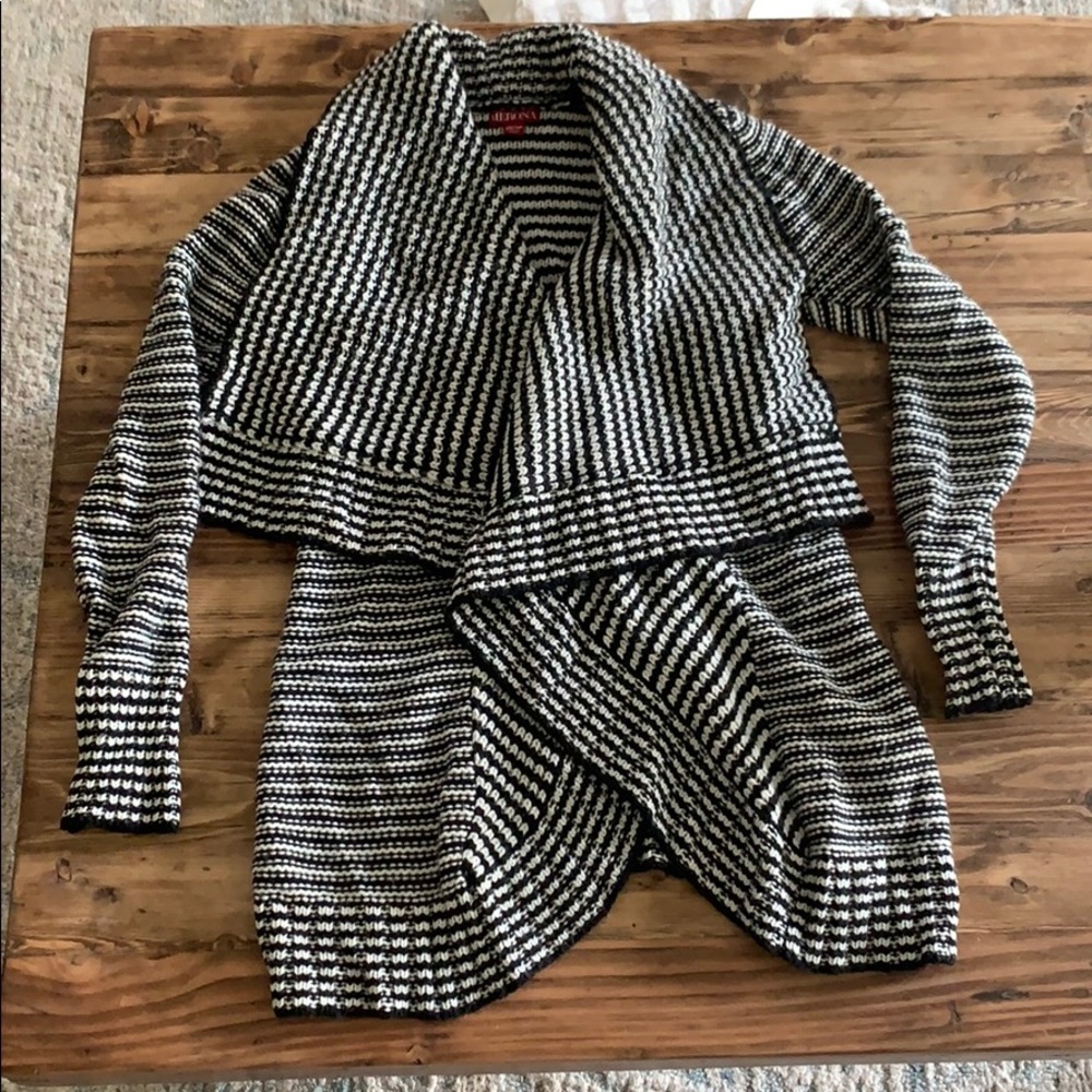 Black & White striped cardigan